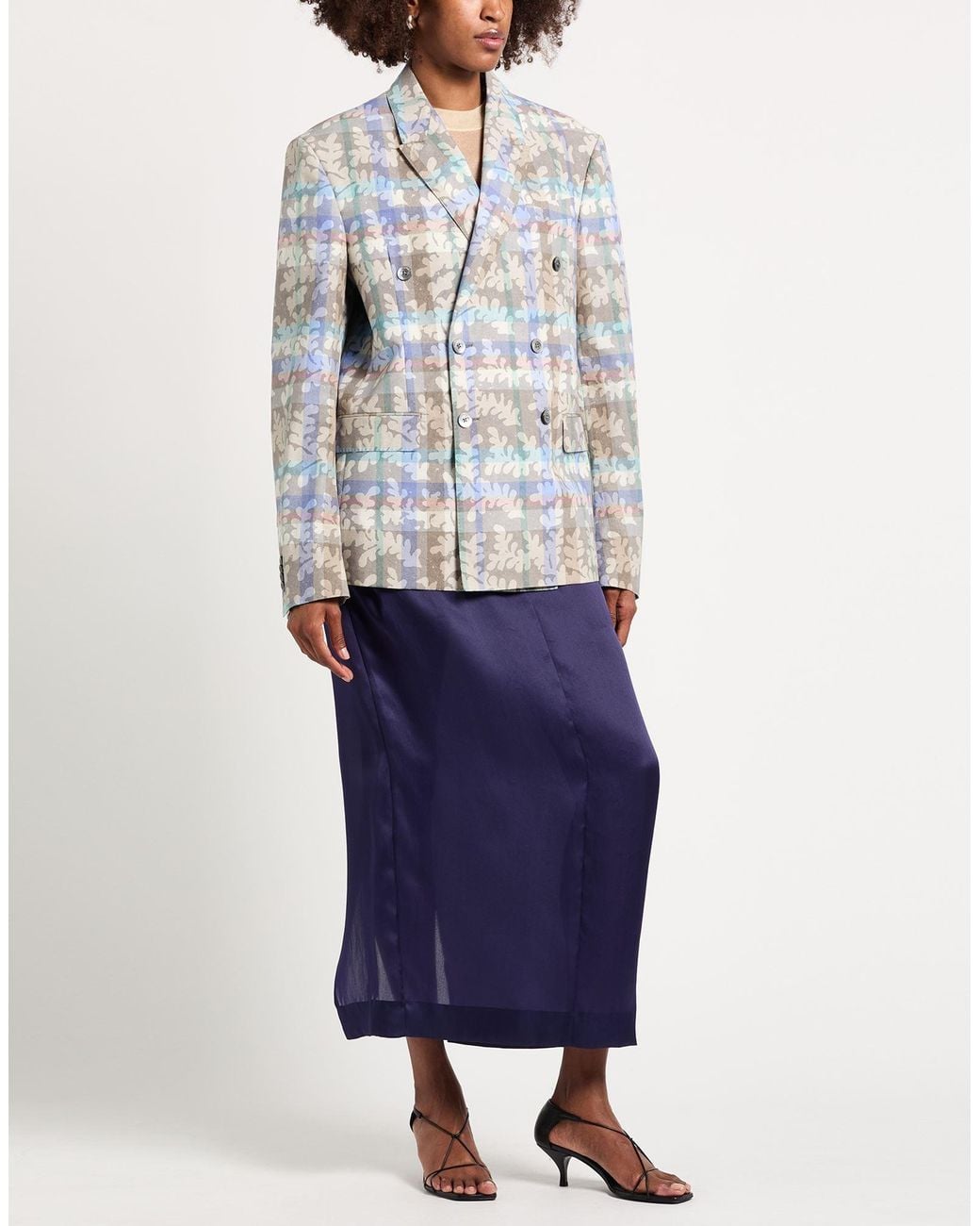 Moschino Gray Taupe Blazer Cotton