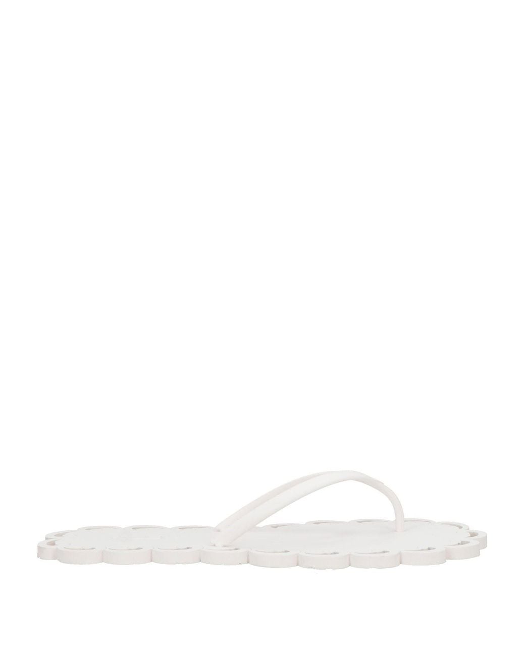 Carlotha Ray White Thong Sandal Synthetic Material
