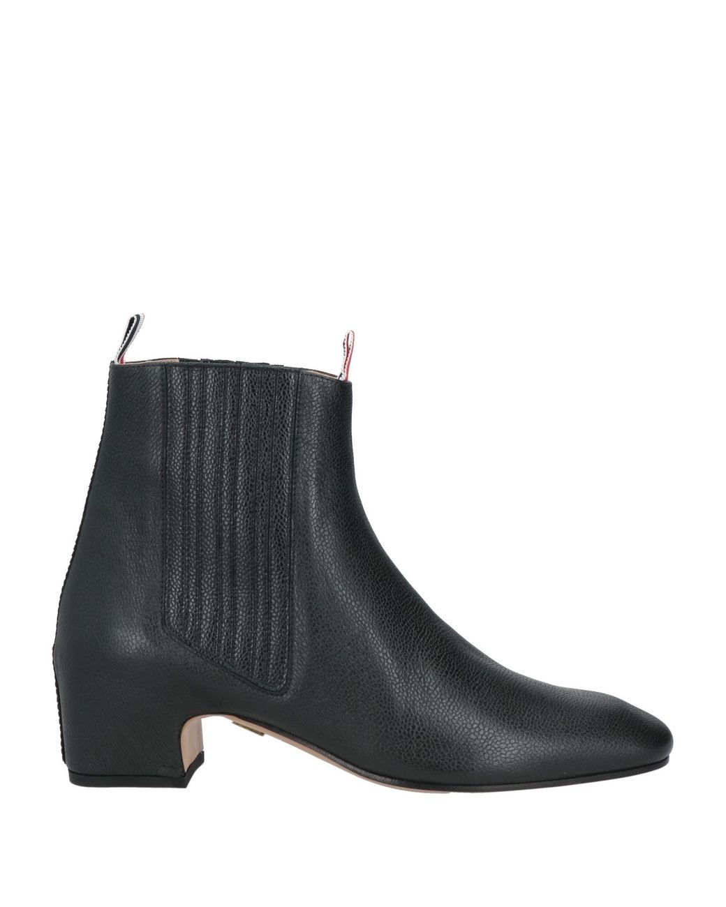 Thom Browne Black Ankle Boots Leather for men