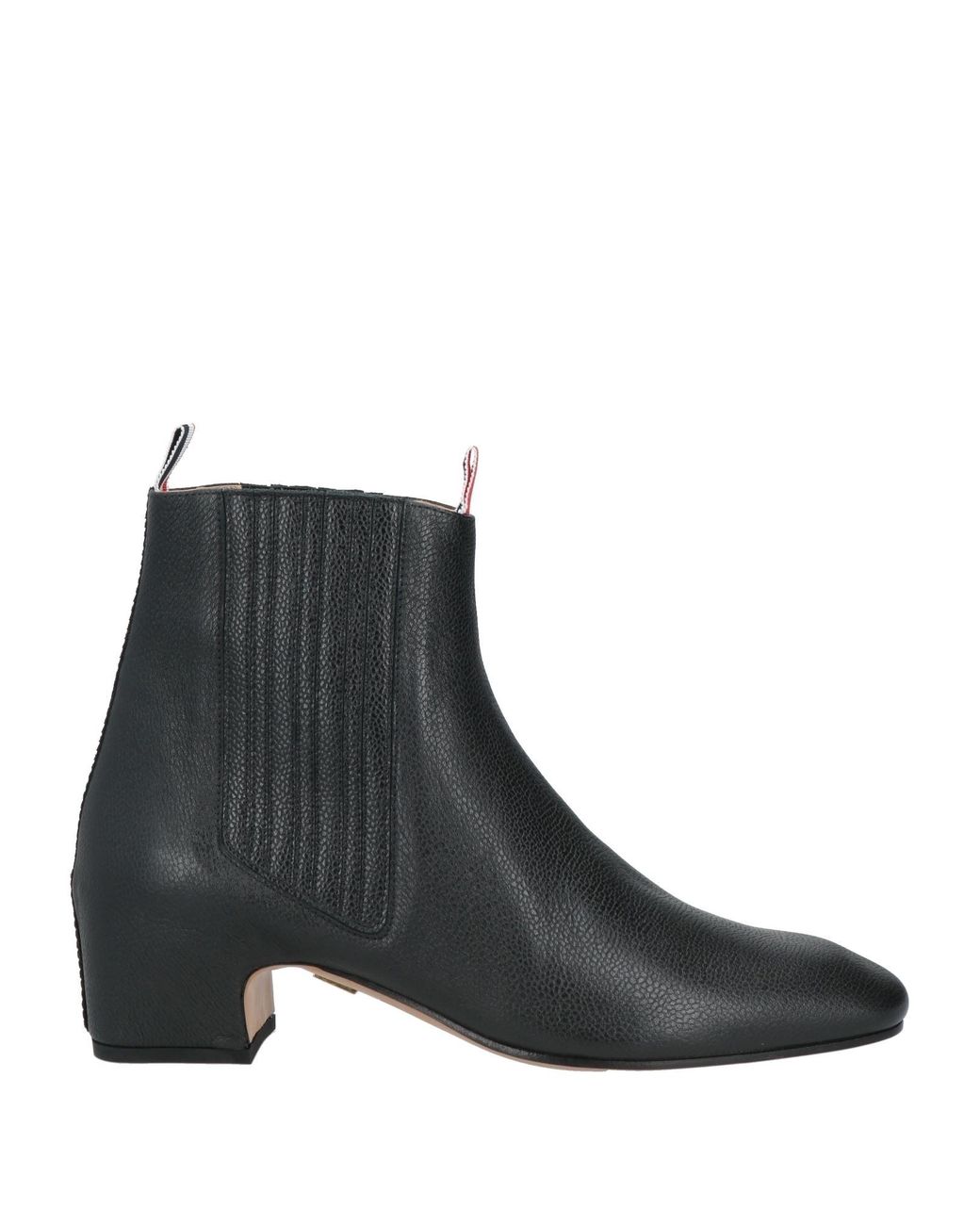 Thom Browne Black Ankle Boots Leather for men