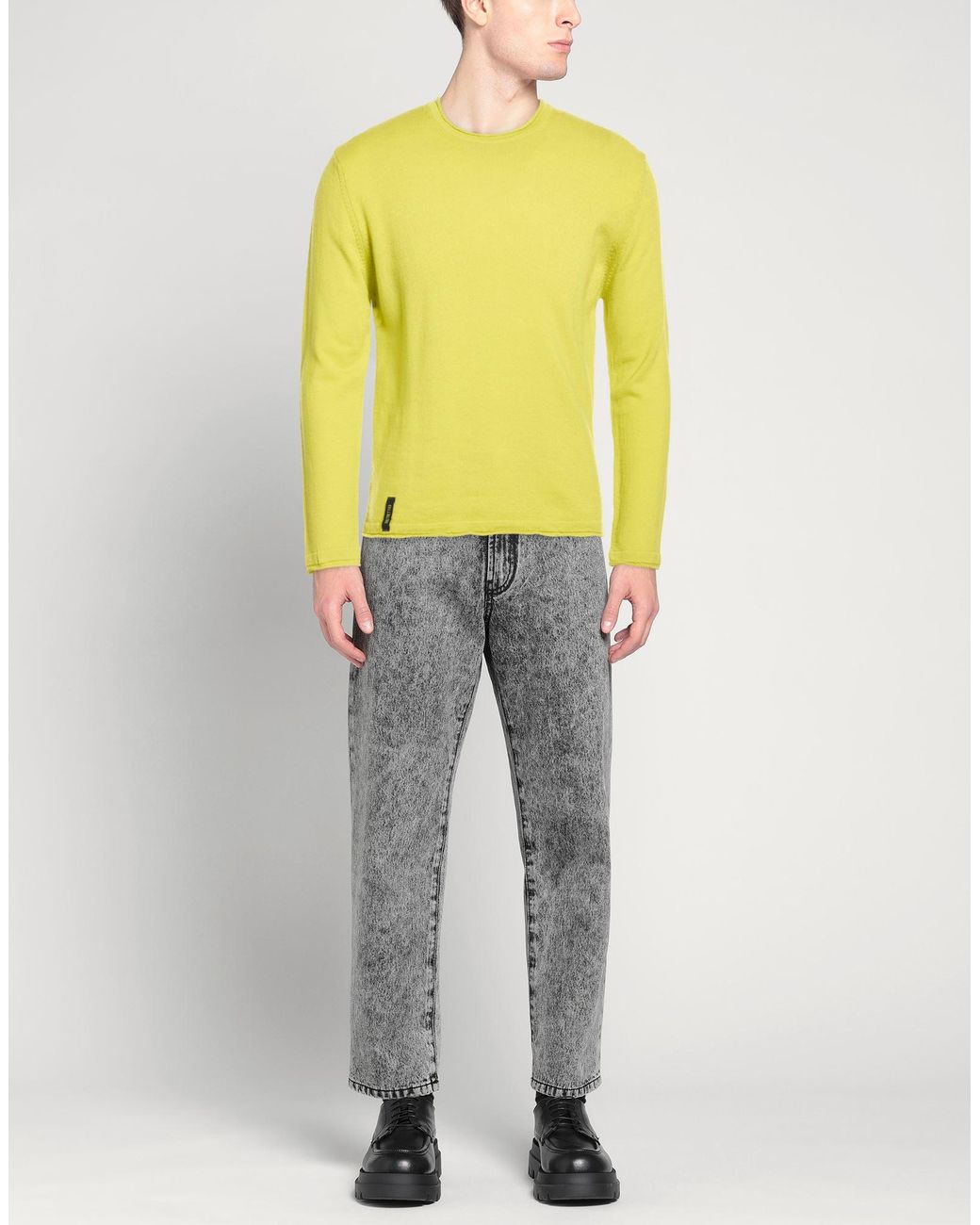 DISTRETTO 12 Yellow Sweaters for men