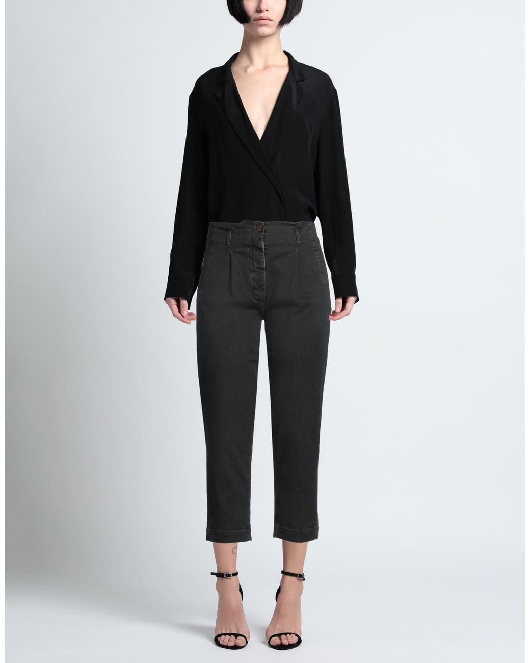 Kiltie Black Jeans Cotton, Elastane