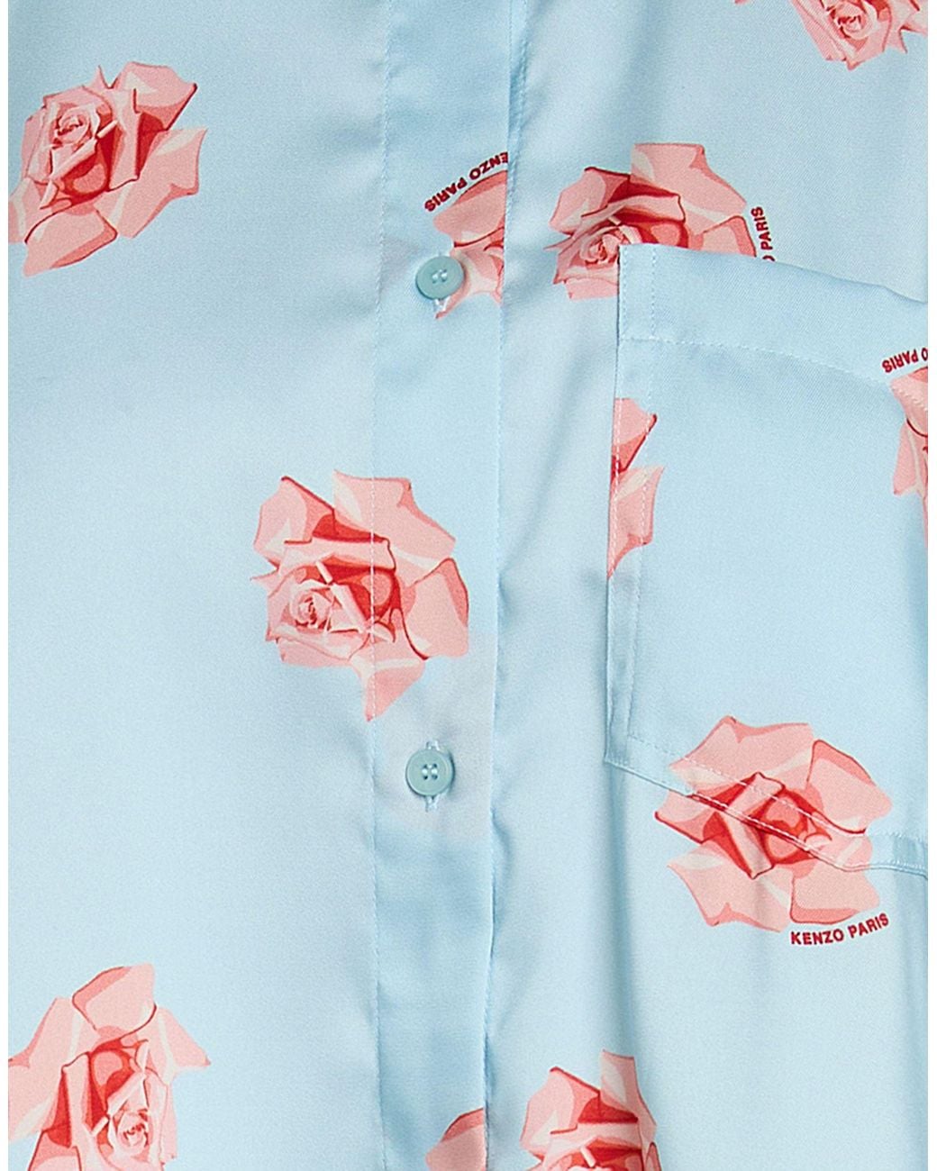 KENZO Blue Shirt Polyester