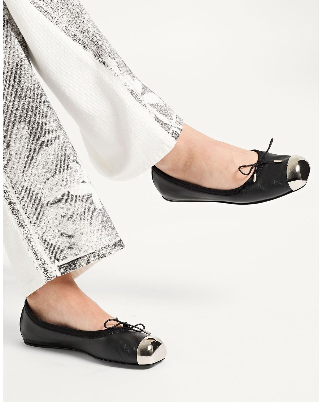 McQueen Black Ballet Flats