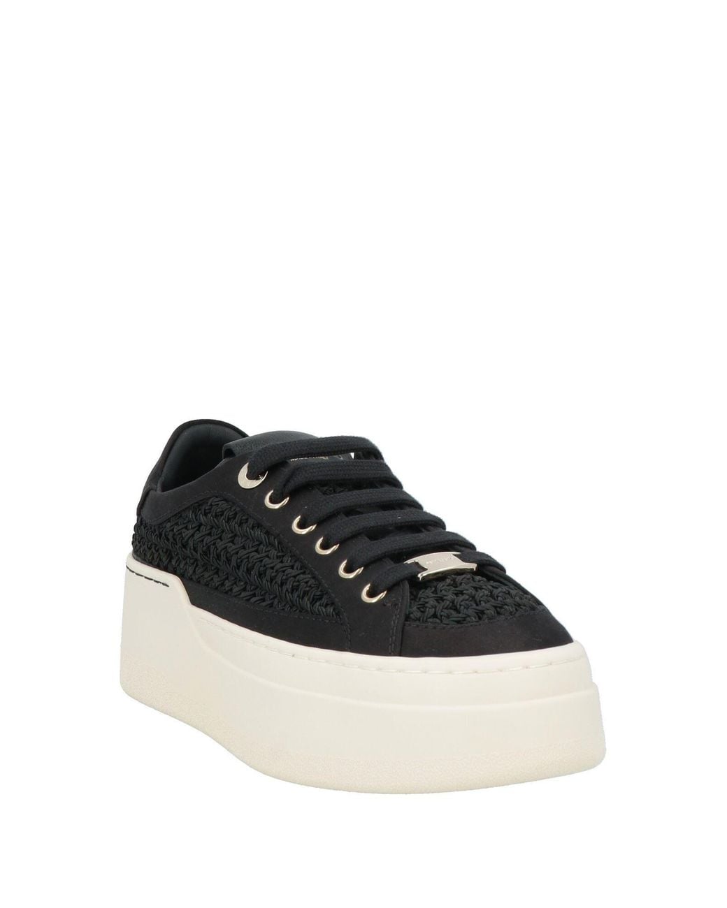 Ferragamo Black Sneakers Textile Fibers
