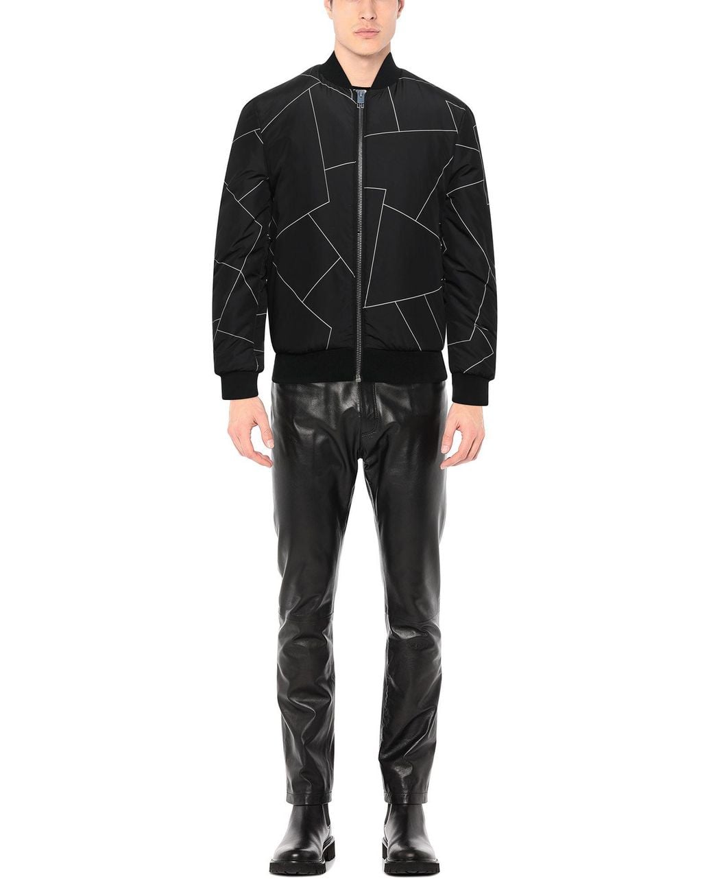 Les Hommes Black Jacket for men