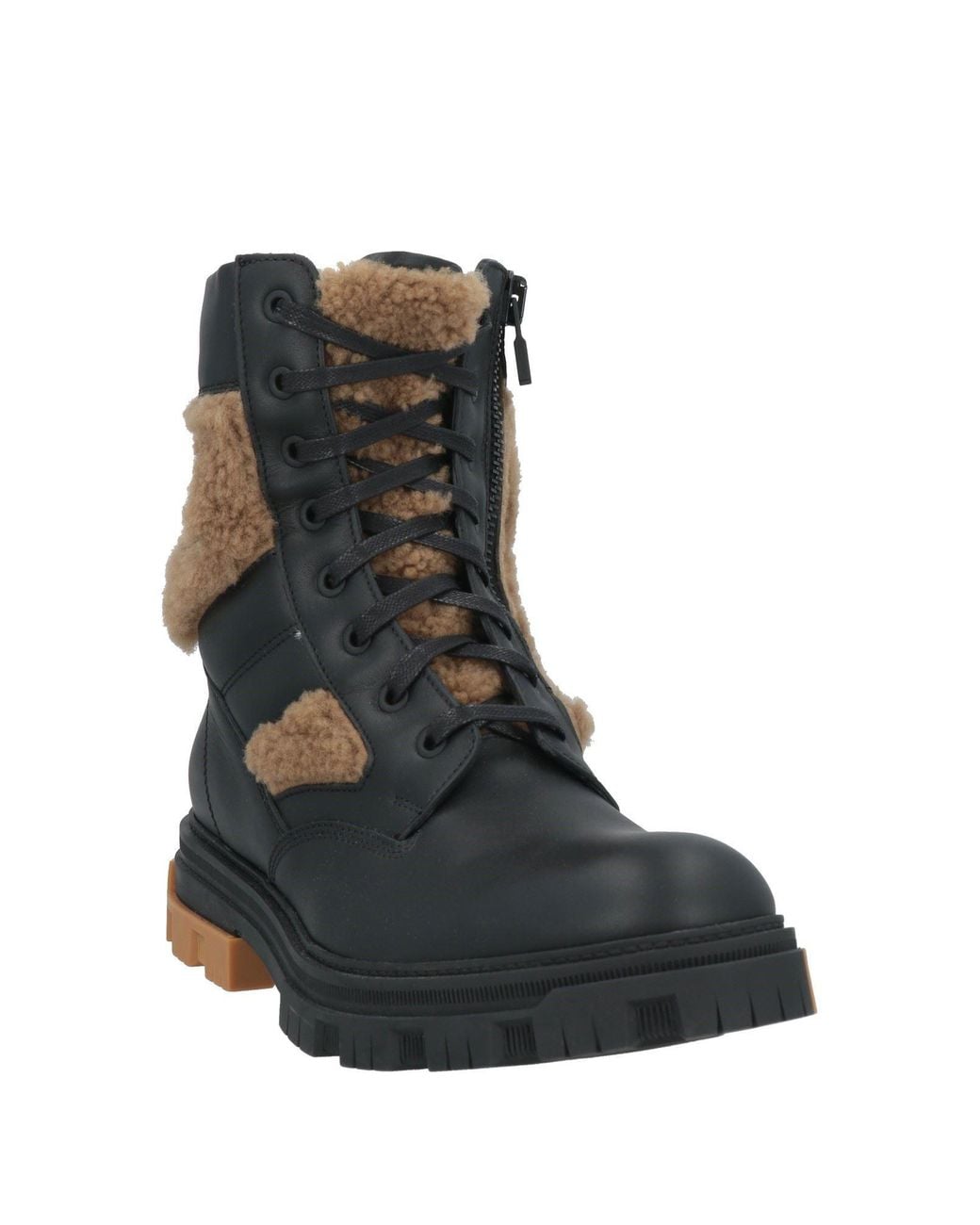 Amiri Black Ankle Boots Shearling for men