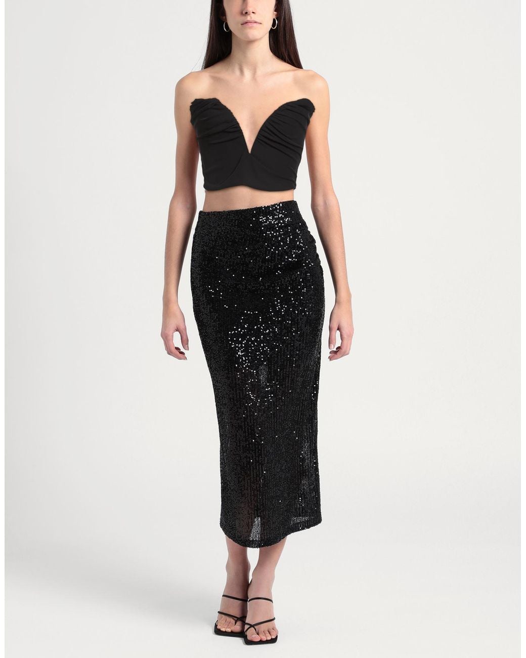 Soallure Black Top Polyester, Elastane