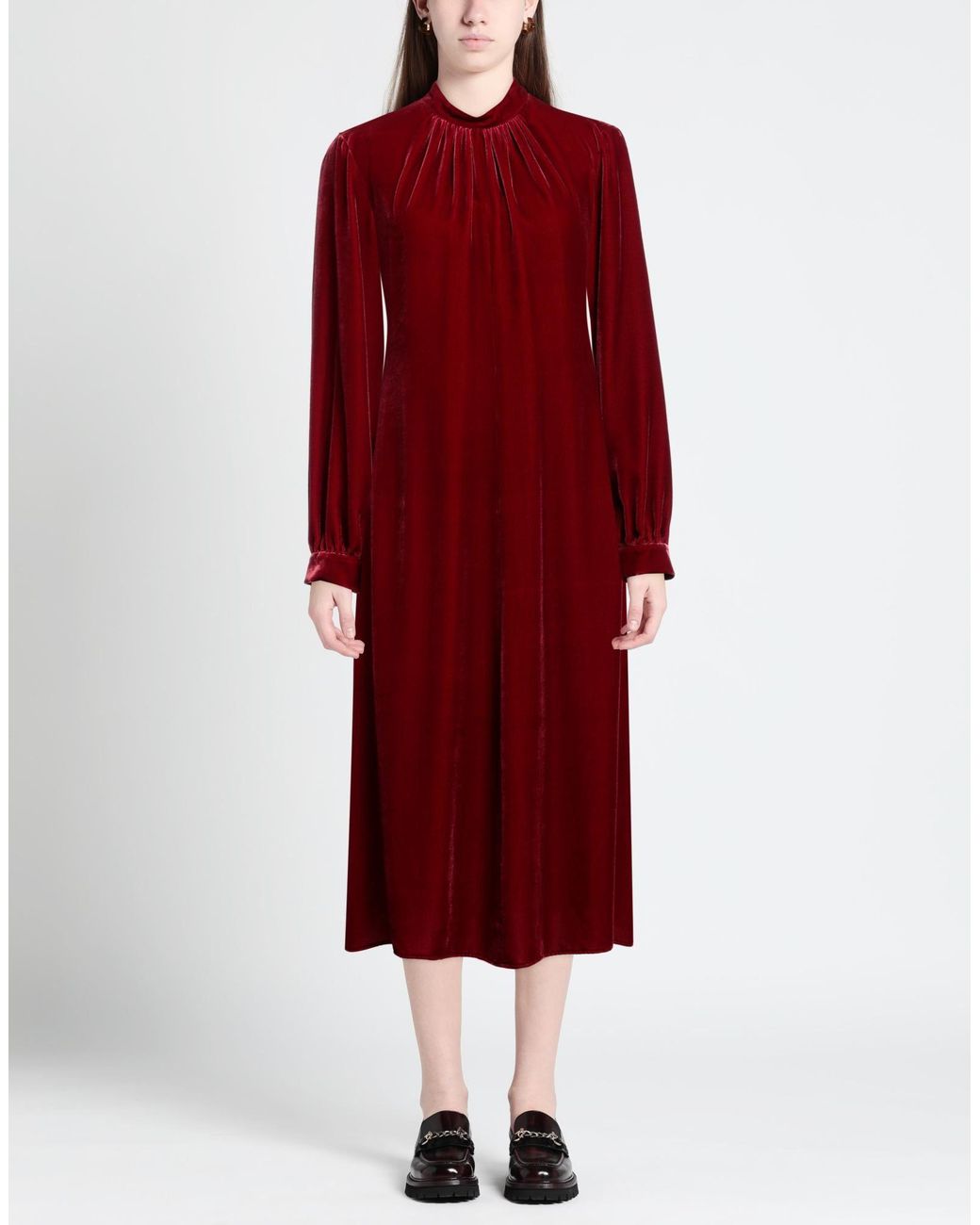 Boutique Moschino Red Midi Dress