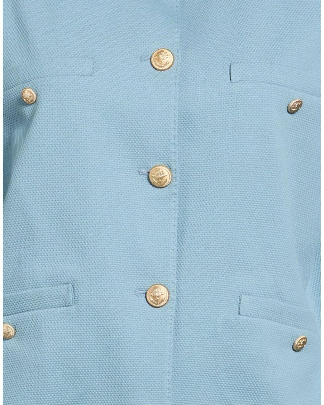 Circolo 1901 Blue Jacket Cotton, Elastane