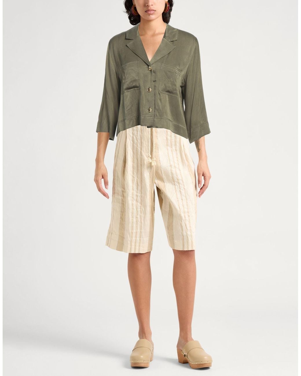Ganni Green Shirt