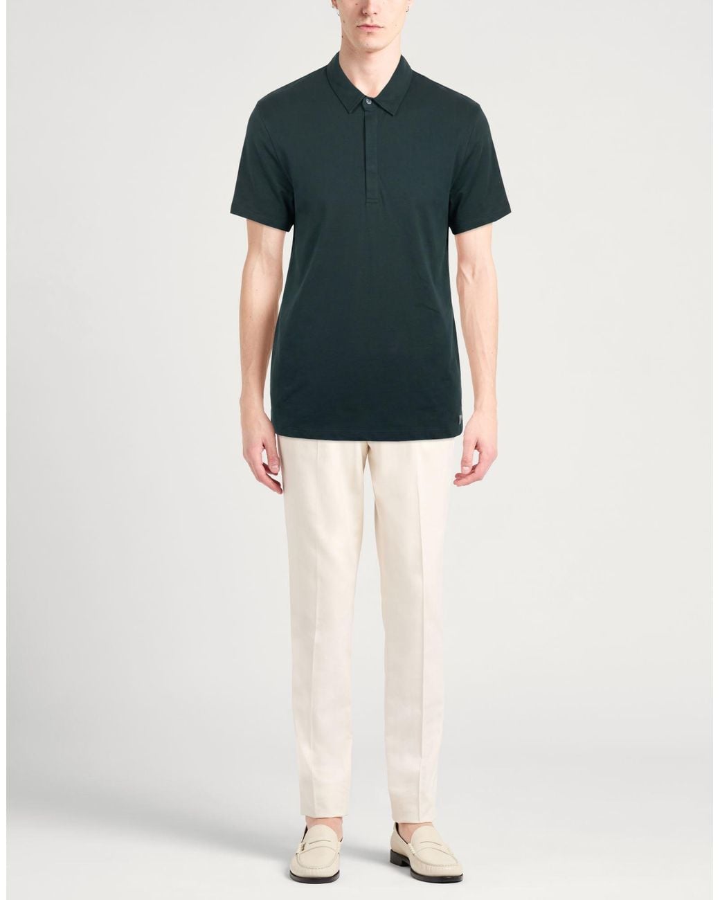 Versace Green Dark Polo Shirt Cotton for men