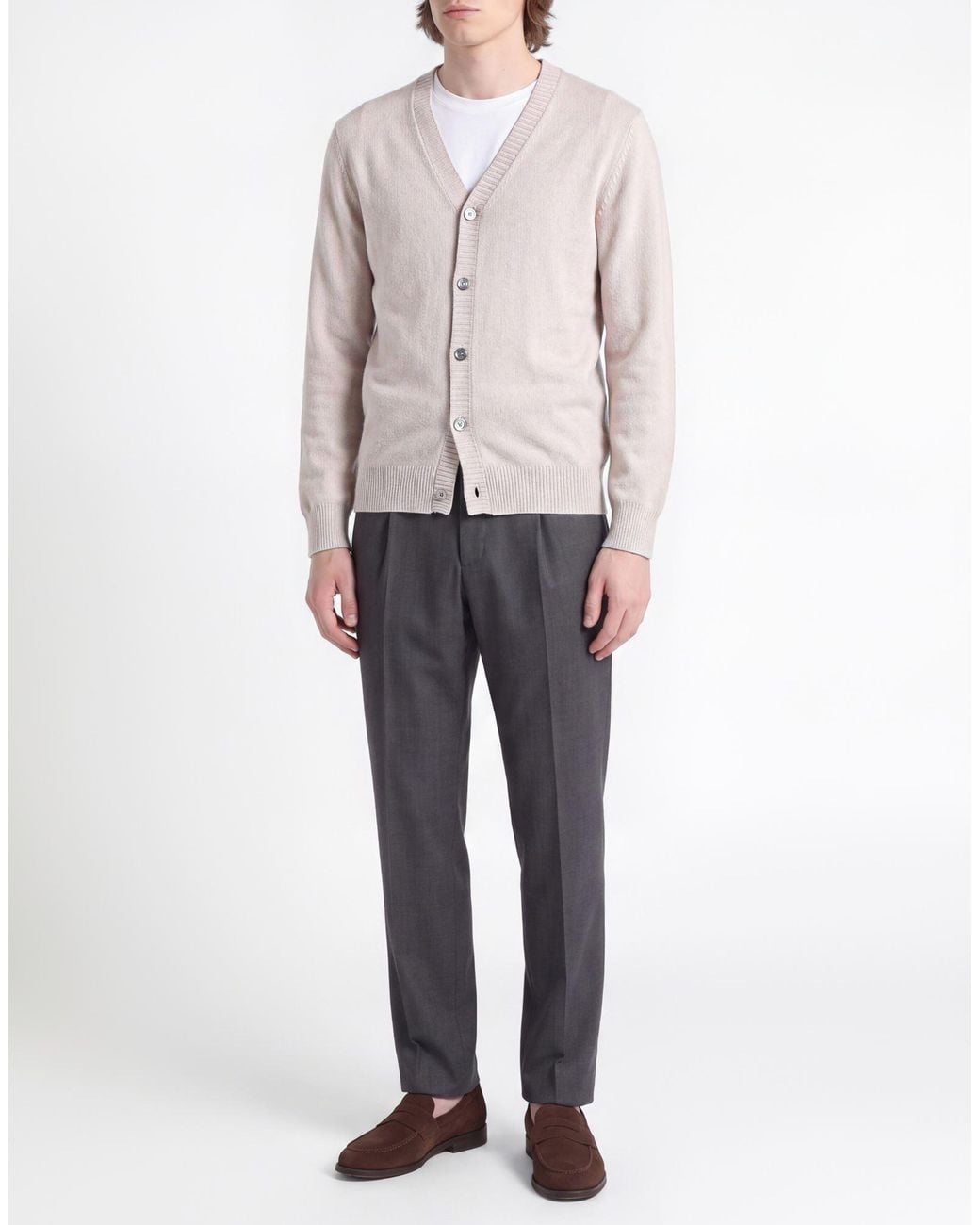 Eleventy Pink Cardigan Cashmere for men