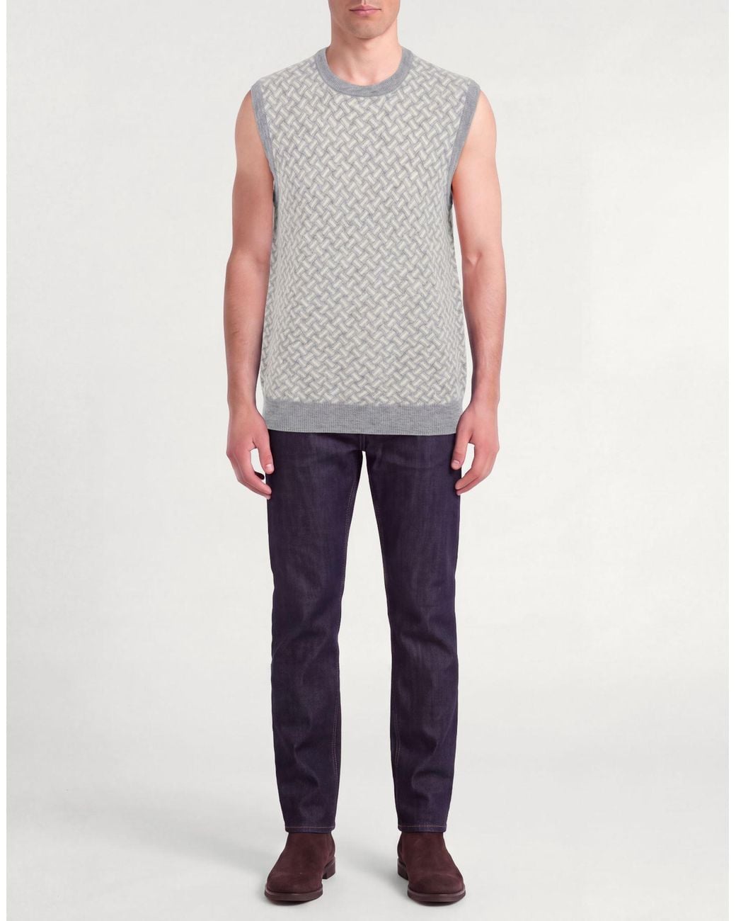 Drumohr Gray Sweater Cashmere for men