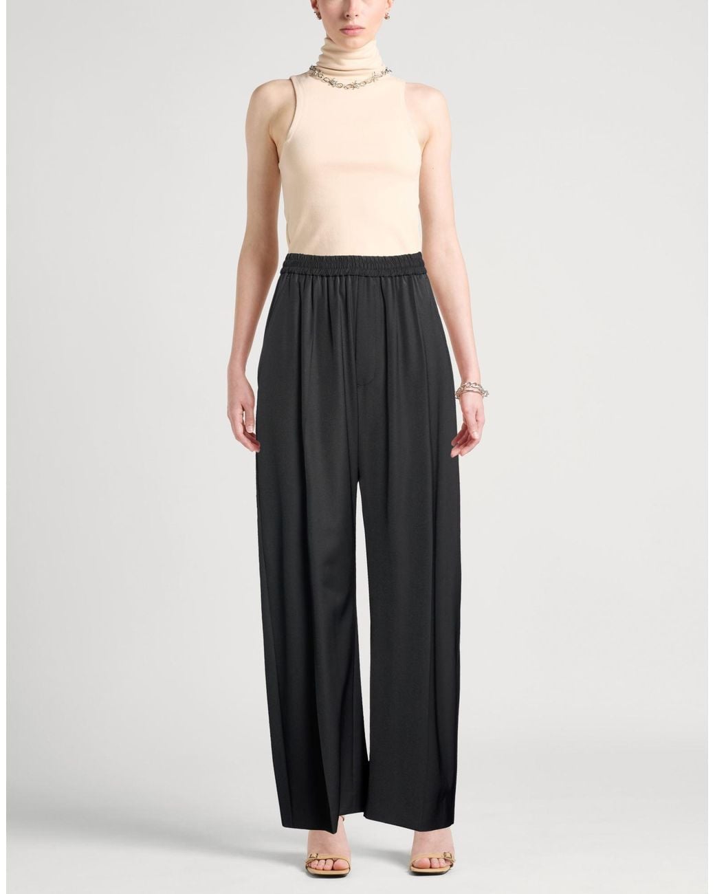 MM6 by Maison Margiela Blue Pants Polyester, Elastane