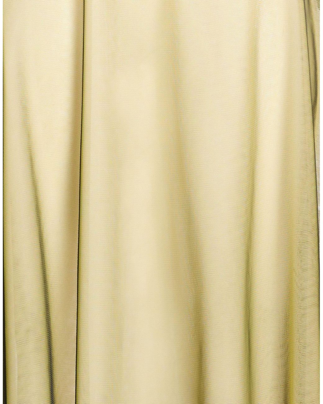 MSGM Yellow Midi Skirt Polyamide