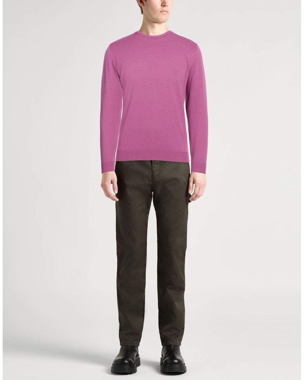 Moorer Pink Sweaters for men