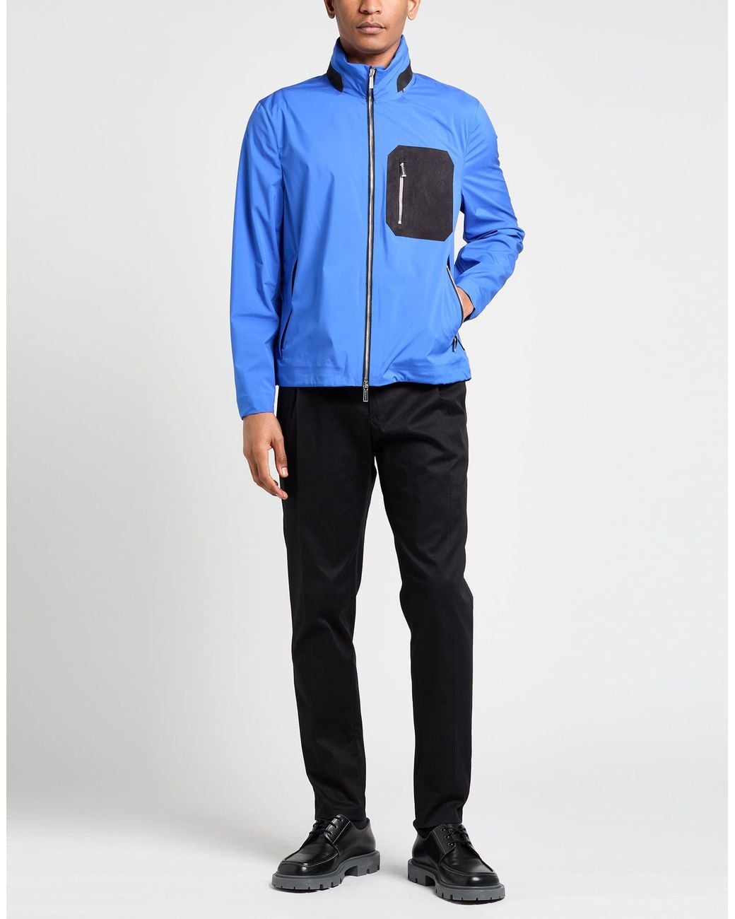 Moorer Blue Bright Jacket Polyester for men