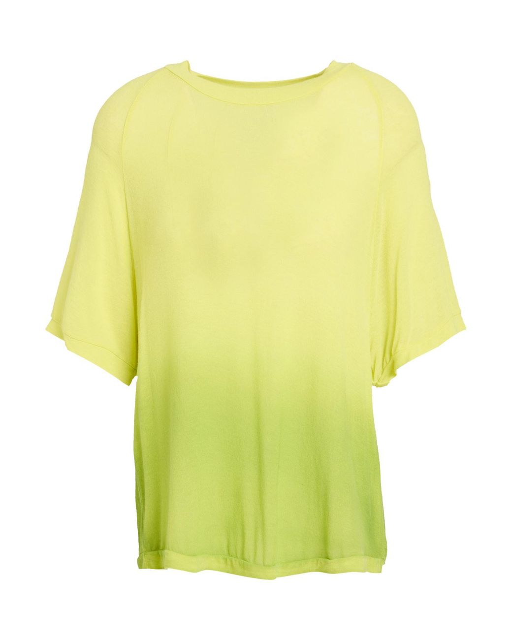 Daniele Fiesoli Yellow T-Shirt Viscose, Nylon, Cashmere, Elastane