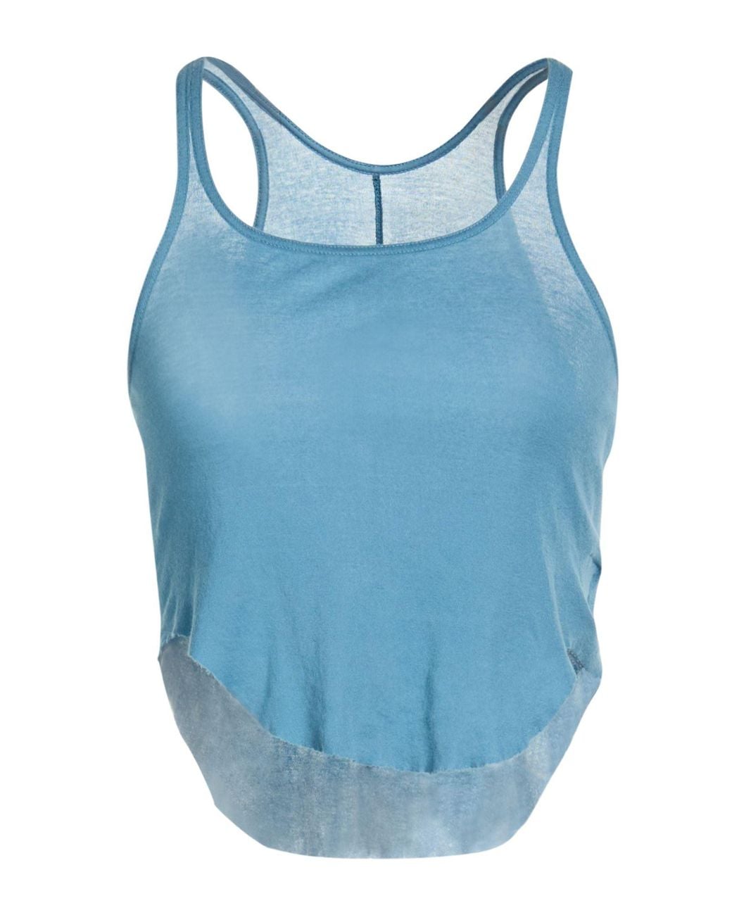 Rick Owens Blue Top Cotton