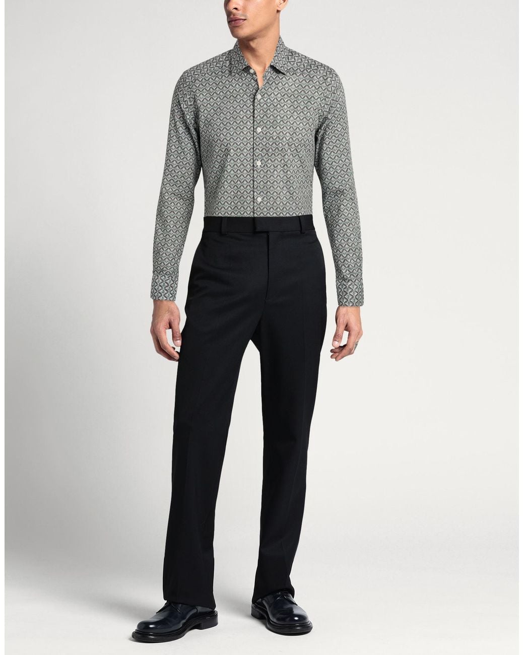 Sonrisa Gray Shirt Cotton for men