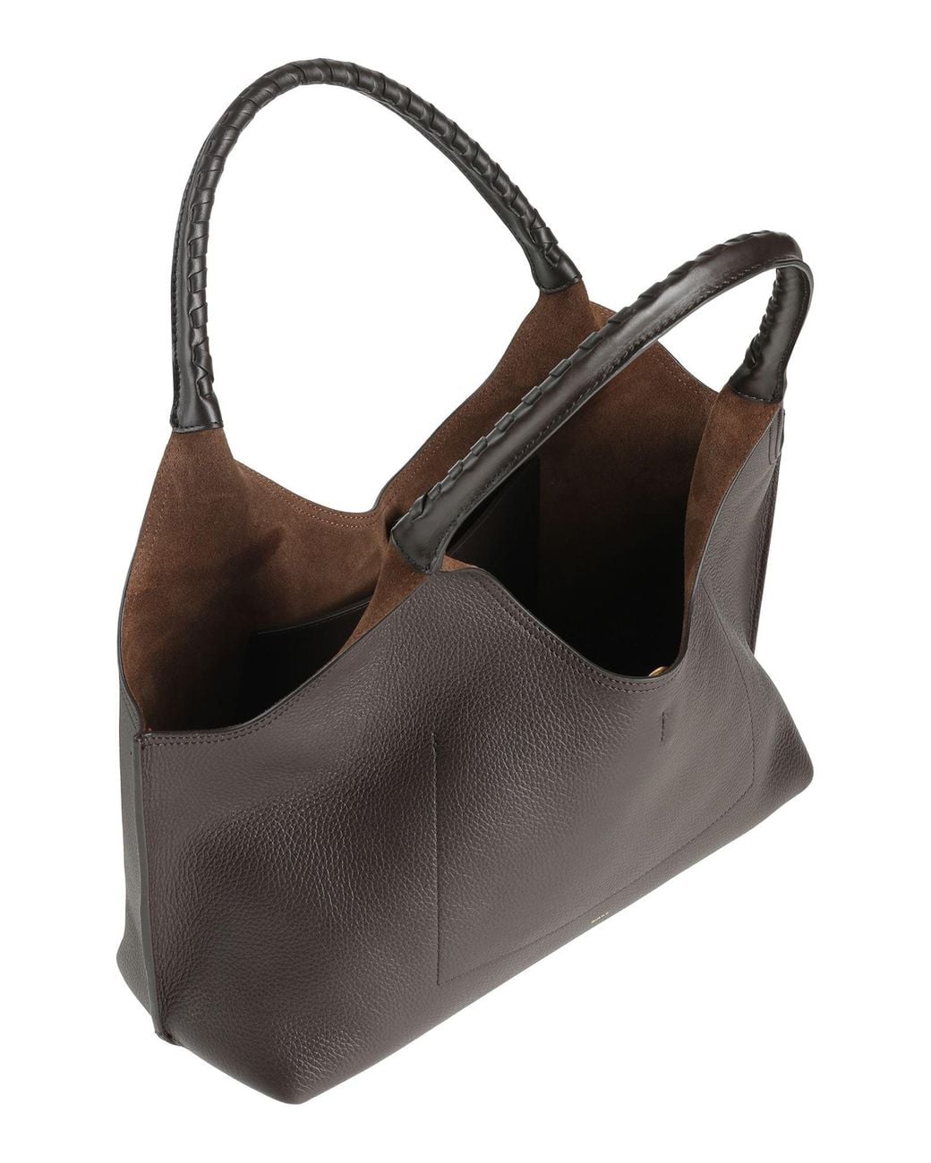 Bally Gray Dark Shoulder Bag Calfskin