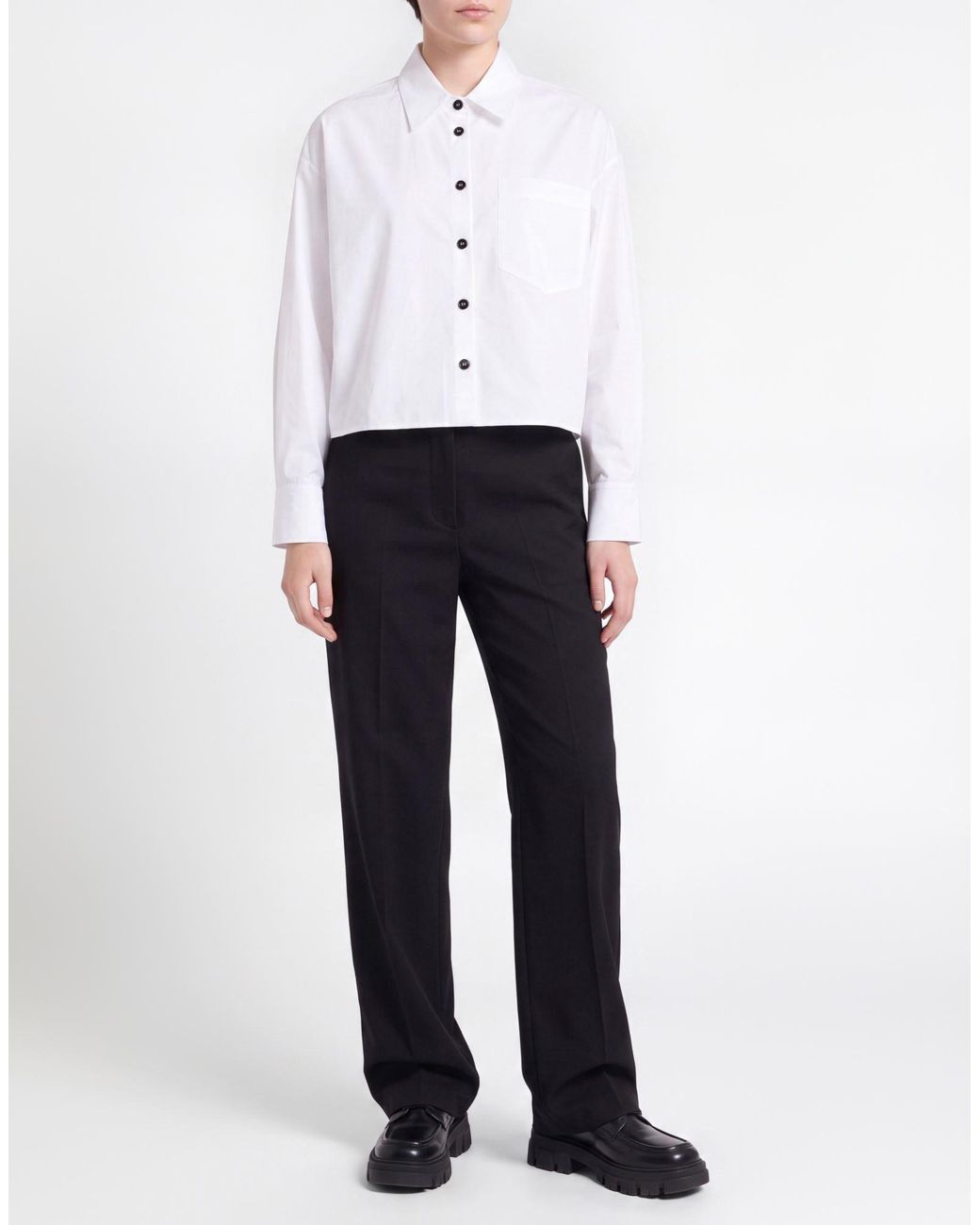Antonelli White Shirt Cotton, Elastane