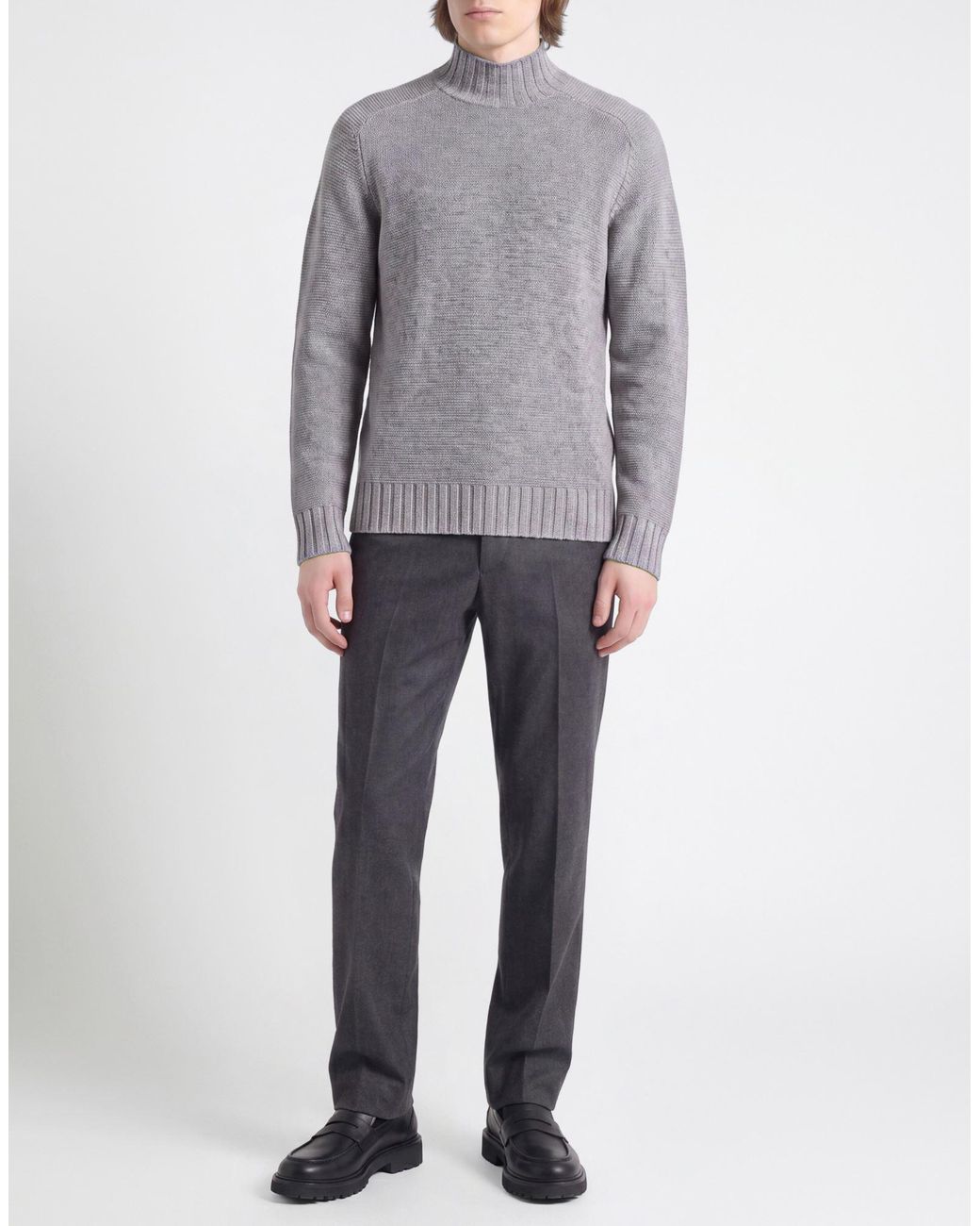 Alpha Studio Rollkragenpullover in Gray für Herren