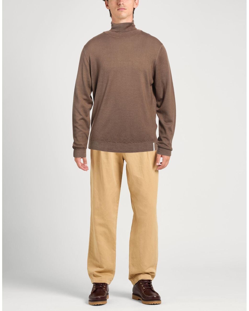 Brooksfield Brown Turtleneck for men