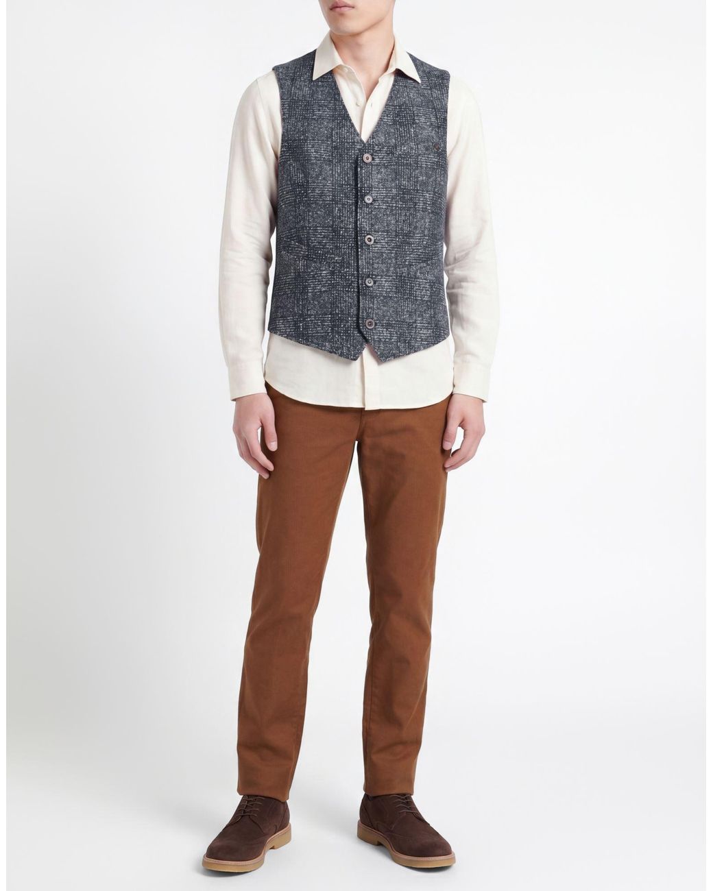 Bob Gray Tailored Vest Virgin Wool, Polyester, Silk for men