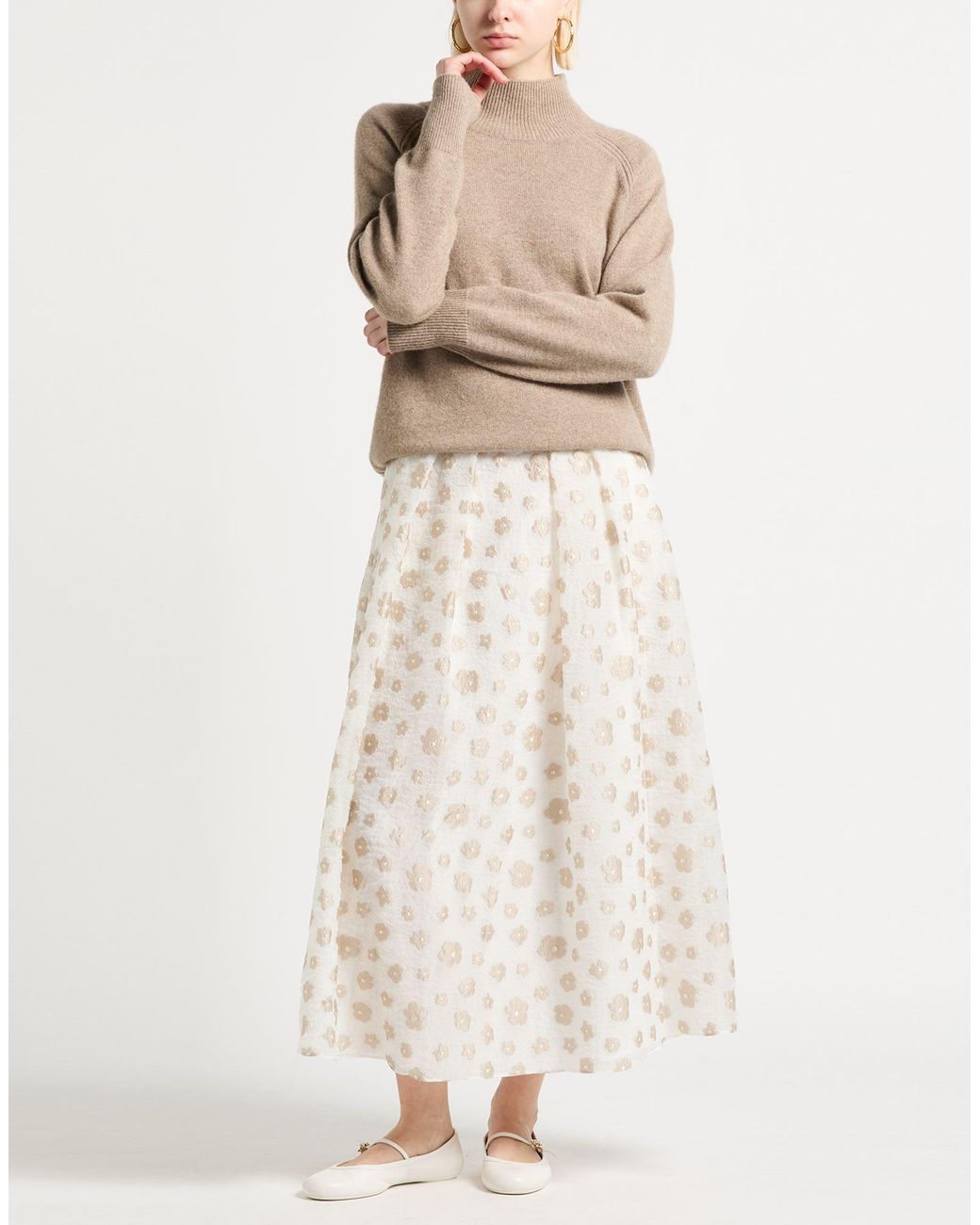 Emporio Armani White Maxi Skirt