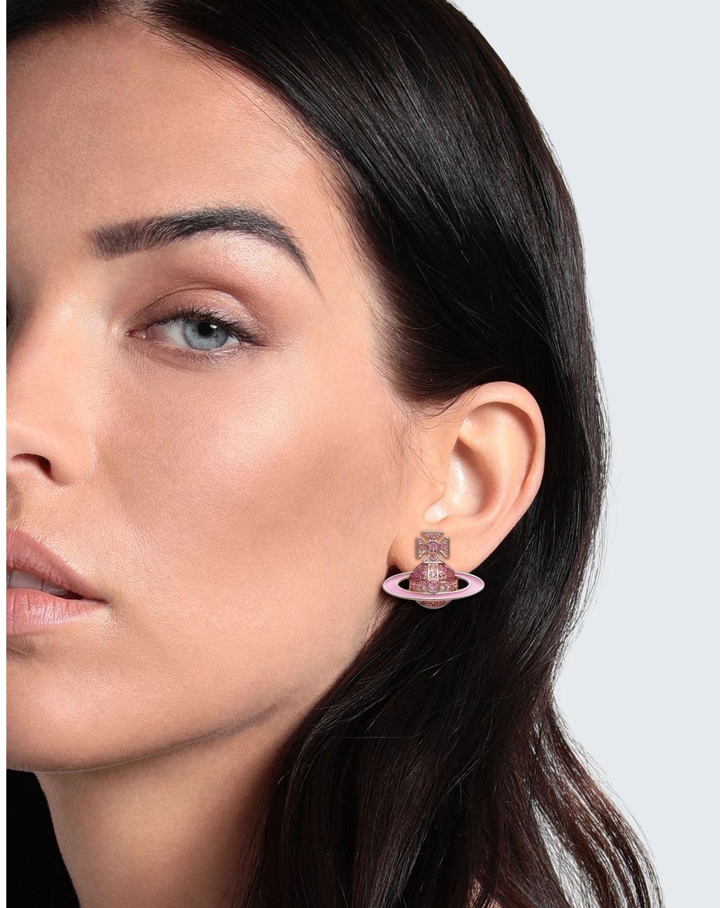 Pink vivienne shop westwood earrings