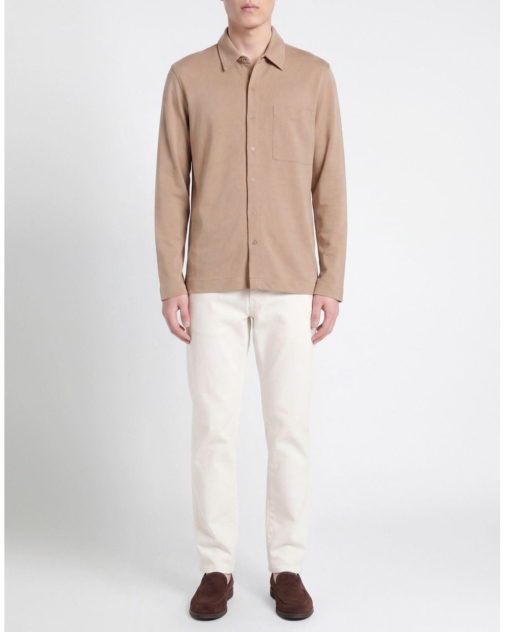 Majestic Filatures Natural Shirt Lyocell, Organic Cotton for men
