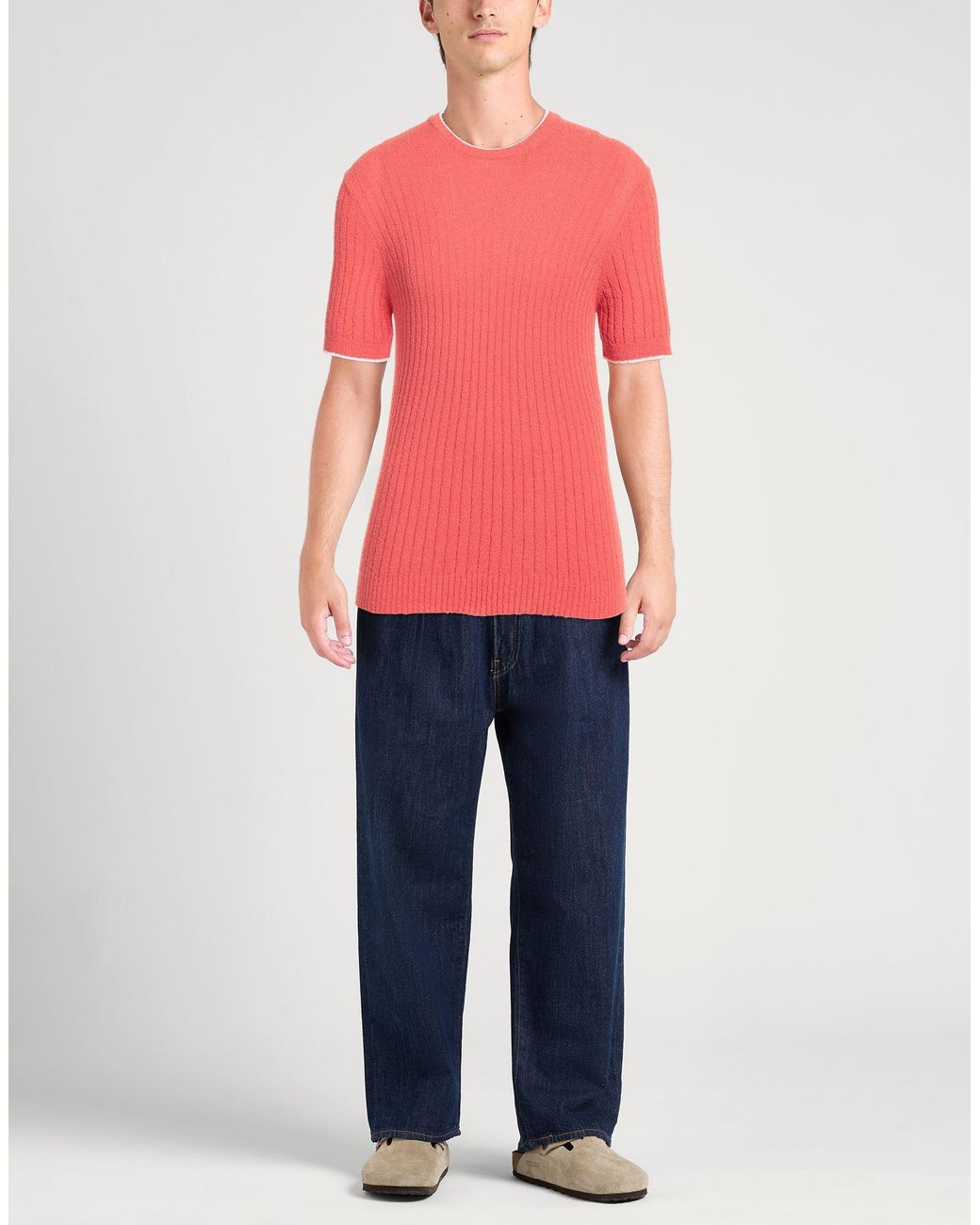 Fedeli Pink Sweater Cotton, Polyamide for men