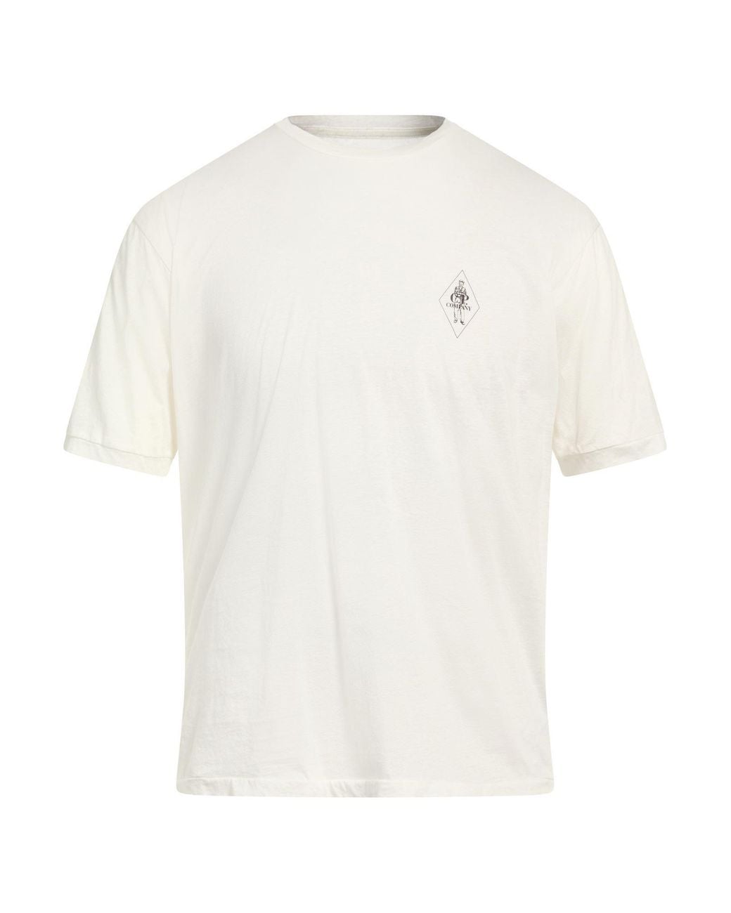 C P Company White T-Shirt Cotton for men