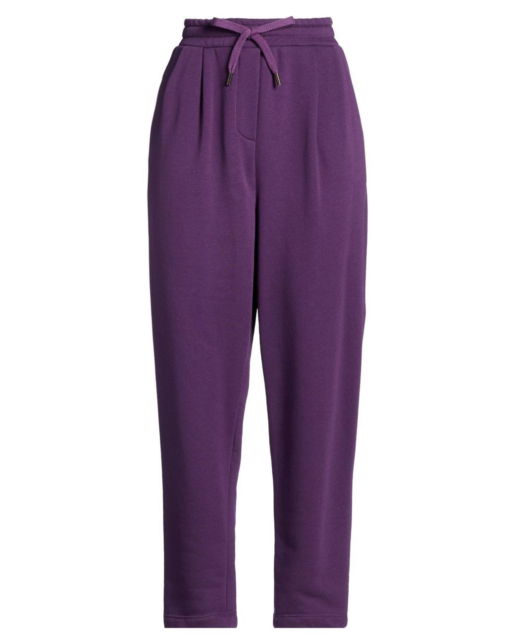 Manila Grace Purple Pants Cotton