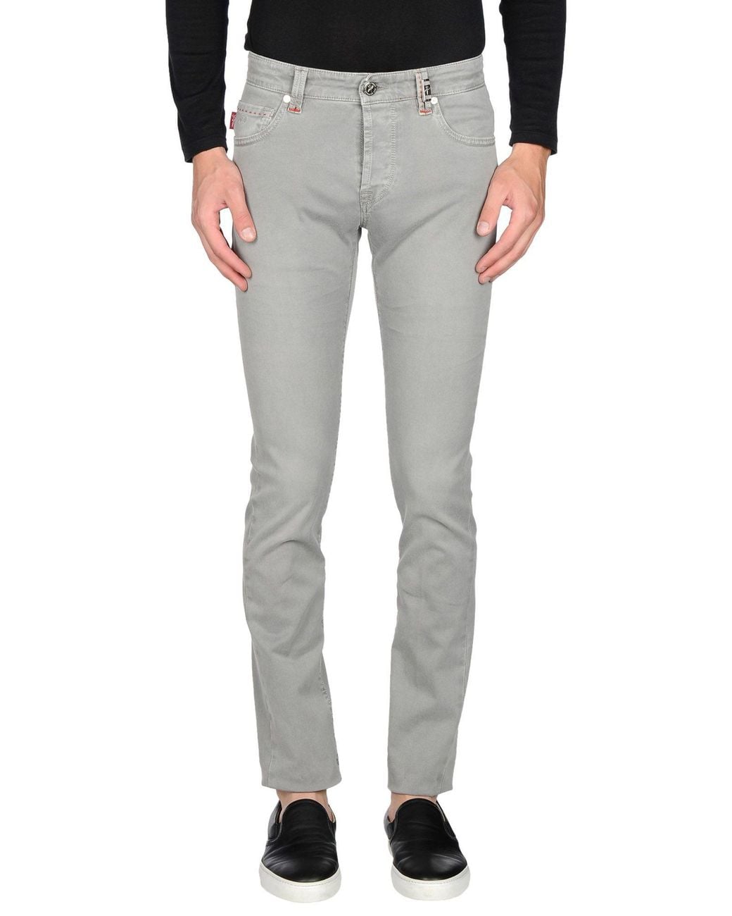 Tramarossa Gray Pants Cotton, Elastane for men