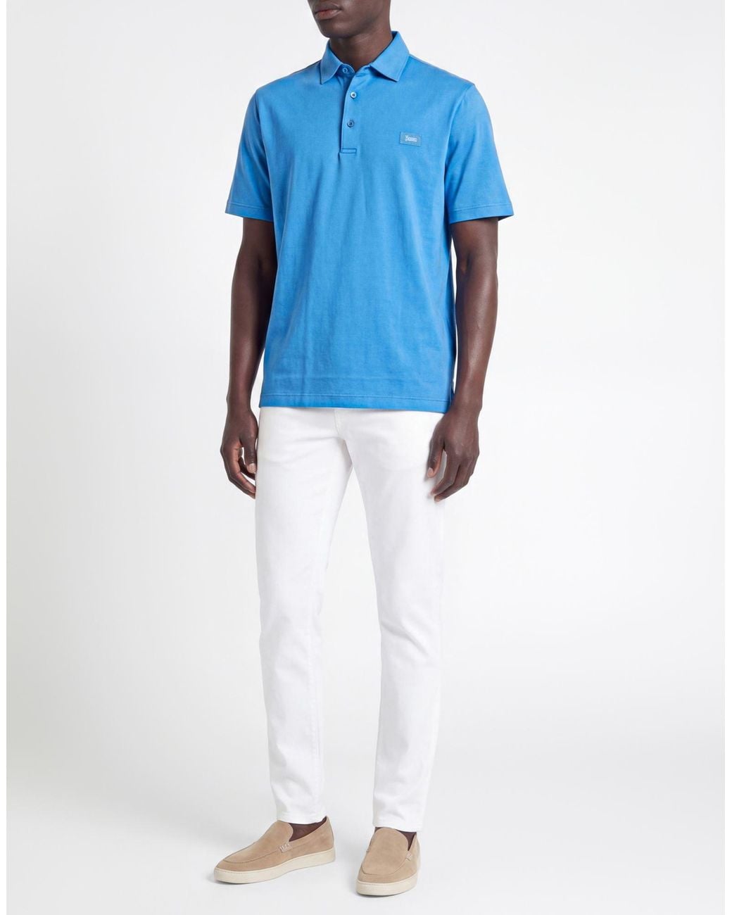 Herno Blue Polo Shirt for men