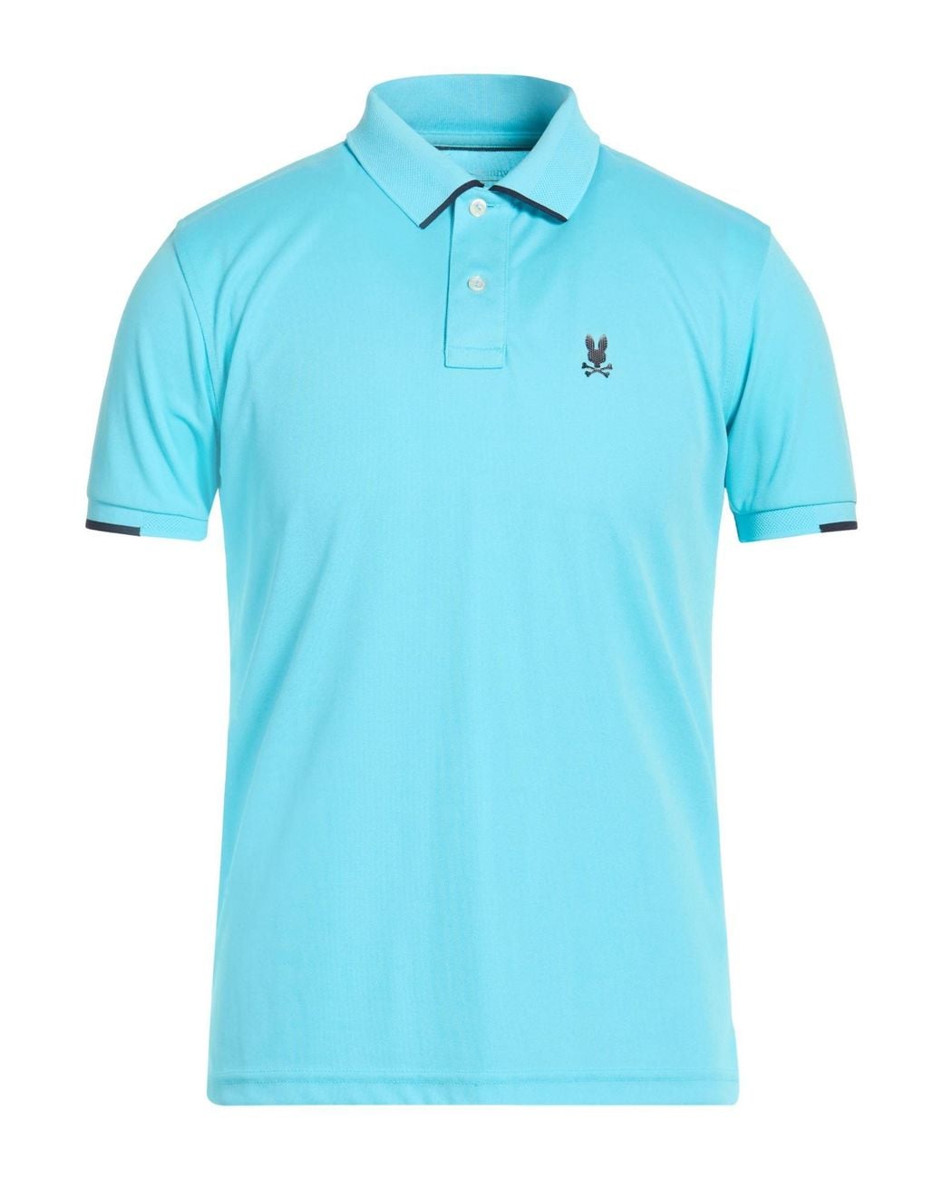 Psycho Bunny Blue Polo Shirt Polyester for men