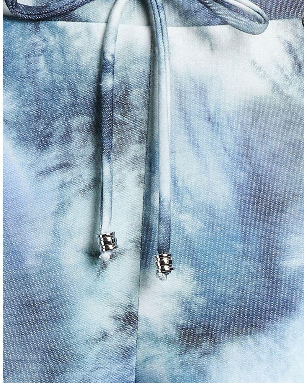 Rinascimento Blue Pants Polyester, Cotton, Elastane