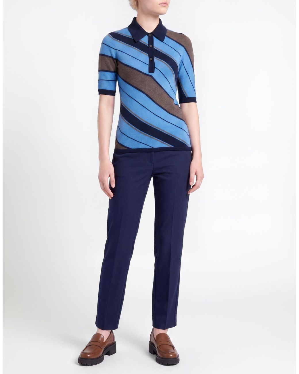 Acne Blue Polo Shirts
