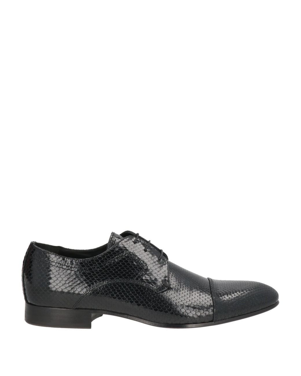 Giovanni Conti Gray Lace-Up Shoes Leather for men