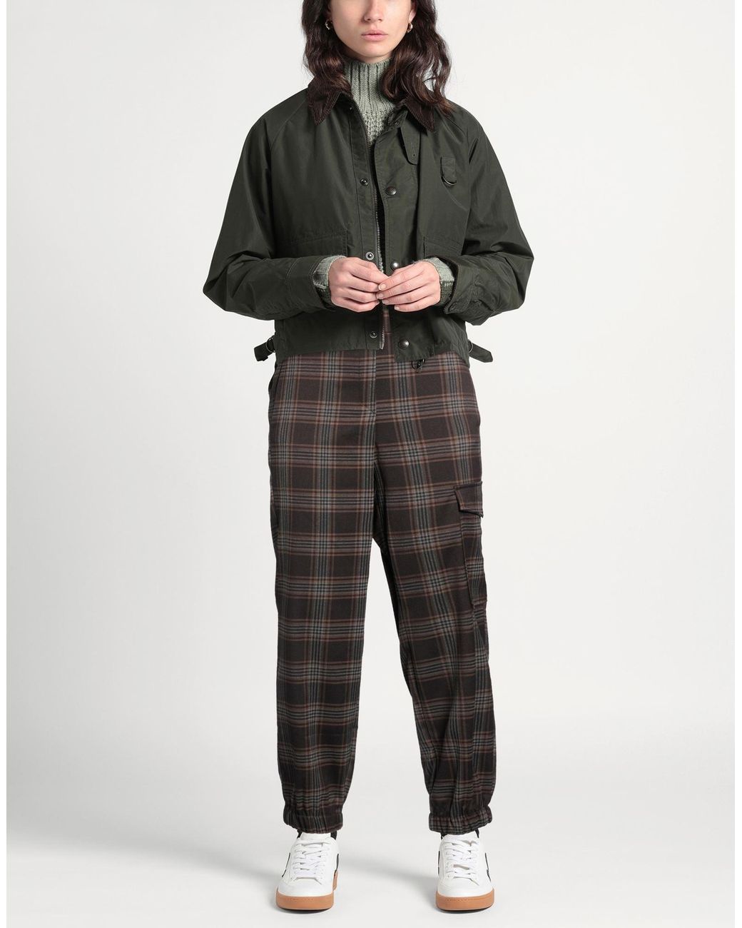 Oltre Gray Chocolate Pants Polyester, Viscose, Elastane