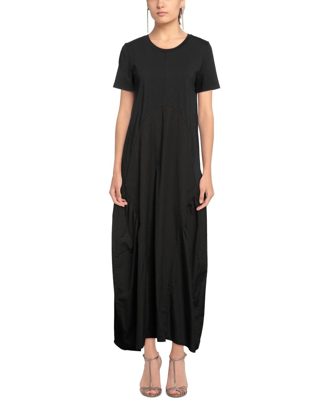 European Culture Black Maxi Dress