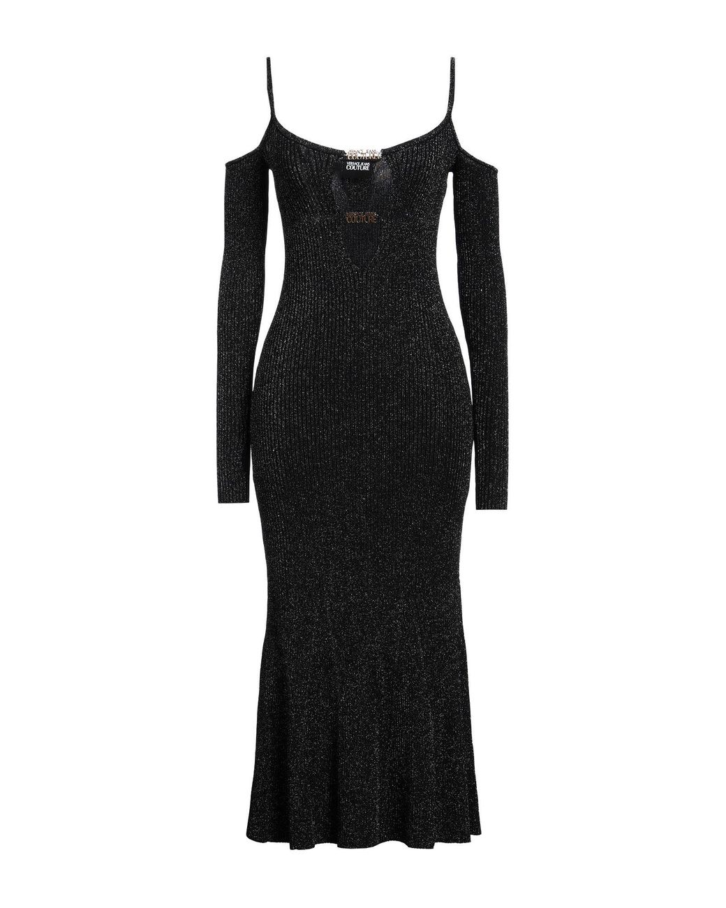 Versace Jeans Couture Black Midi Dress