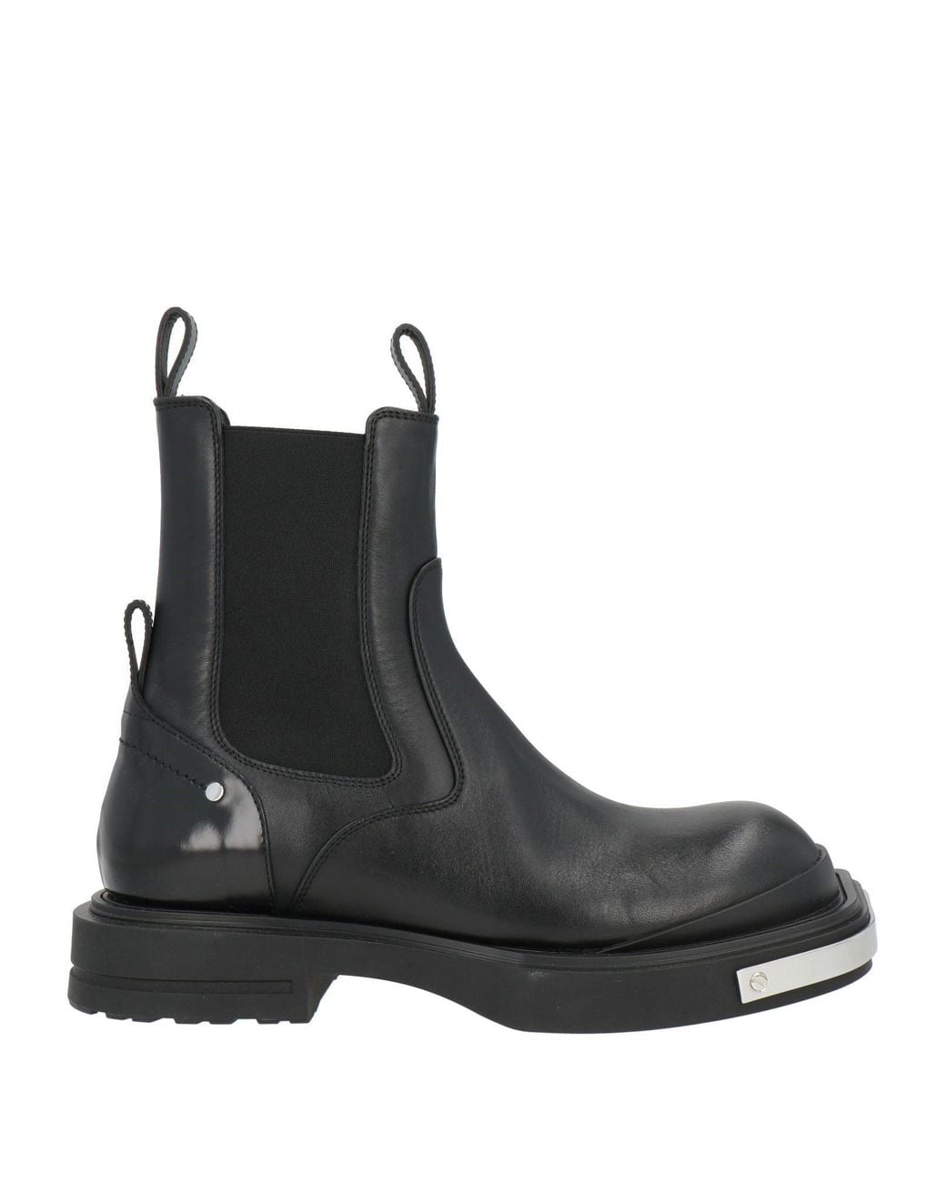 Emporio Armani Black Ankle Boots Calfskin for men