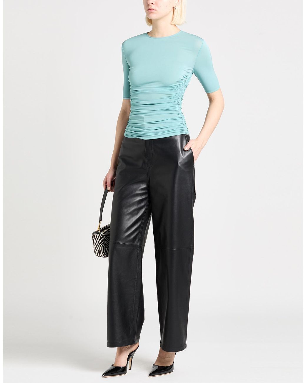Alaïa Blue Top Viscose, Elastane