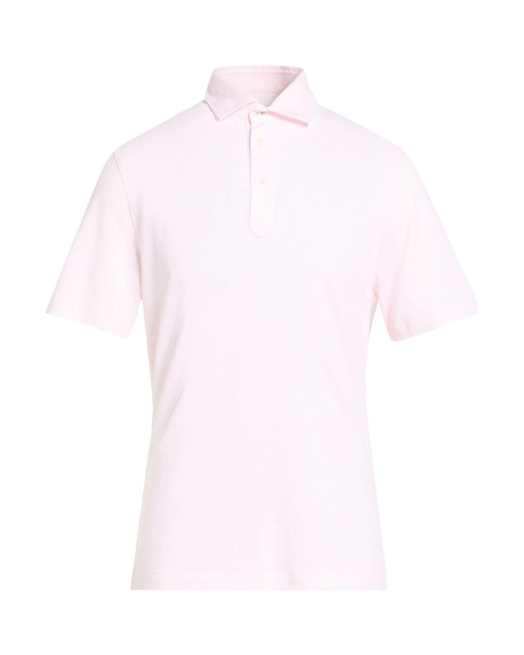 Brunello Cucinelli Pink Light Polo Shirt Cotton, Linen for men