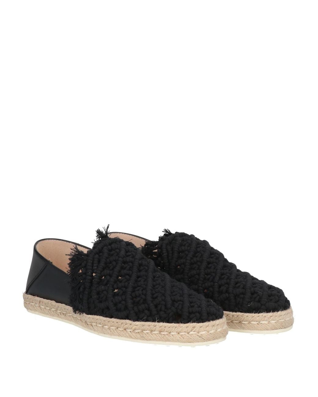 Tod's Black Espadrilles
