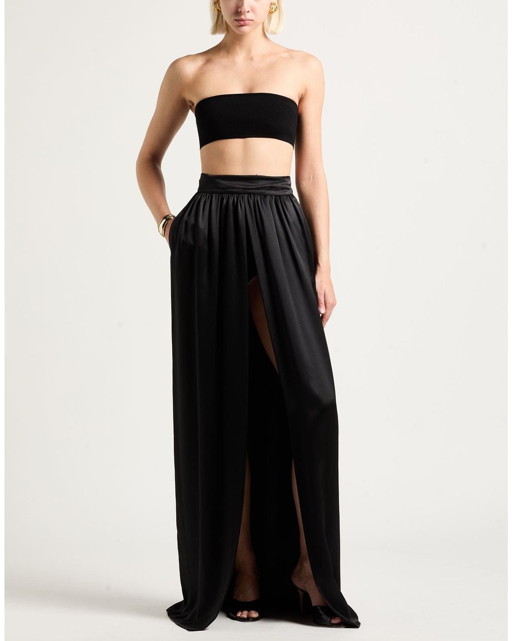 Max Mara Black Top Viscose, Polyester, Polyamide, Elastane